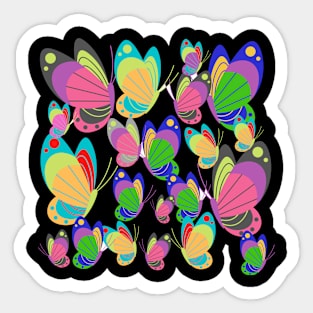 Butterflies in Color Sticker